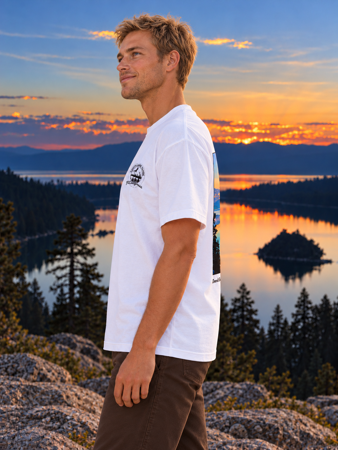 Emerald Bay Graphic T-Shirt  Lake Tahoe Scene