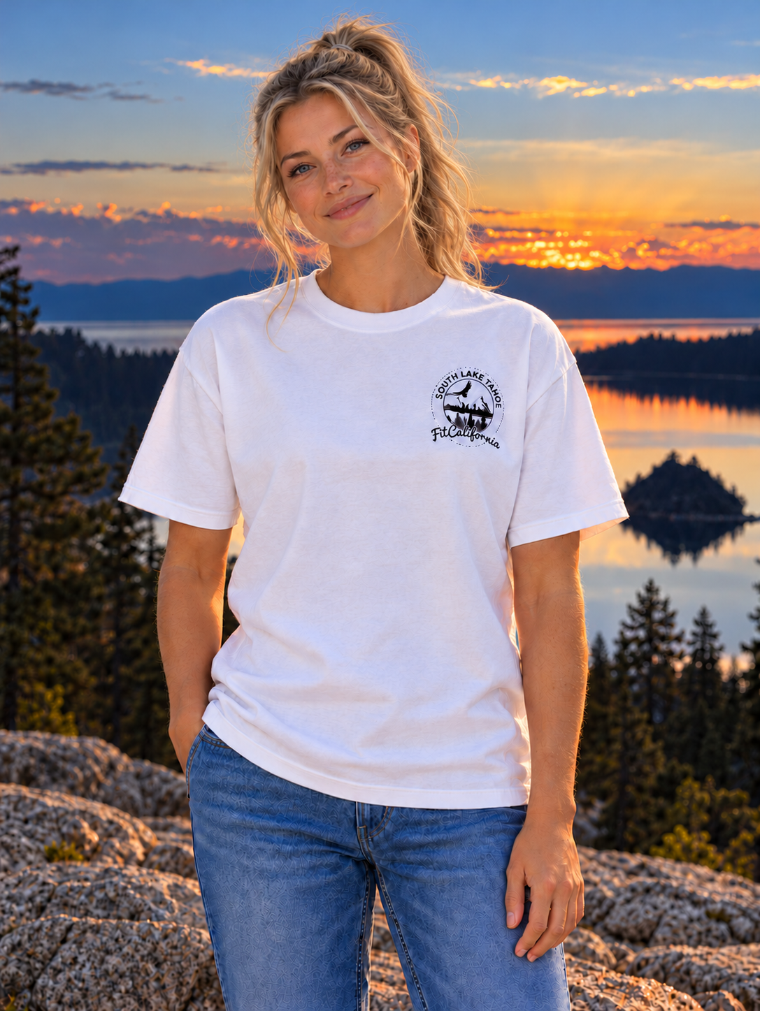 Emerald Bay Graphic T-Shirt  Lake Tahoe Scene