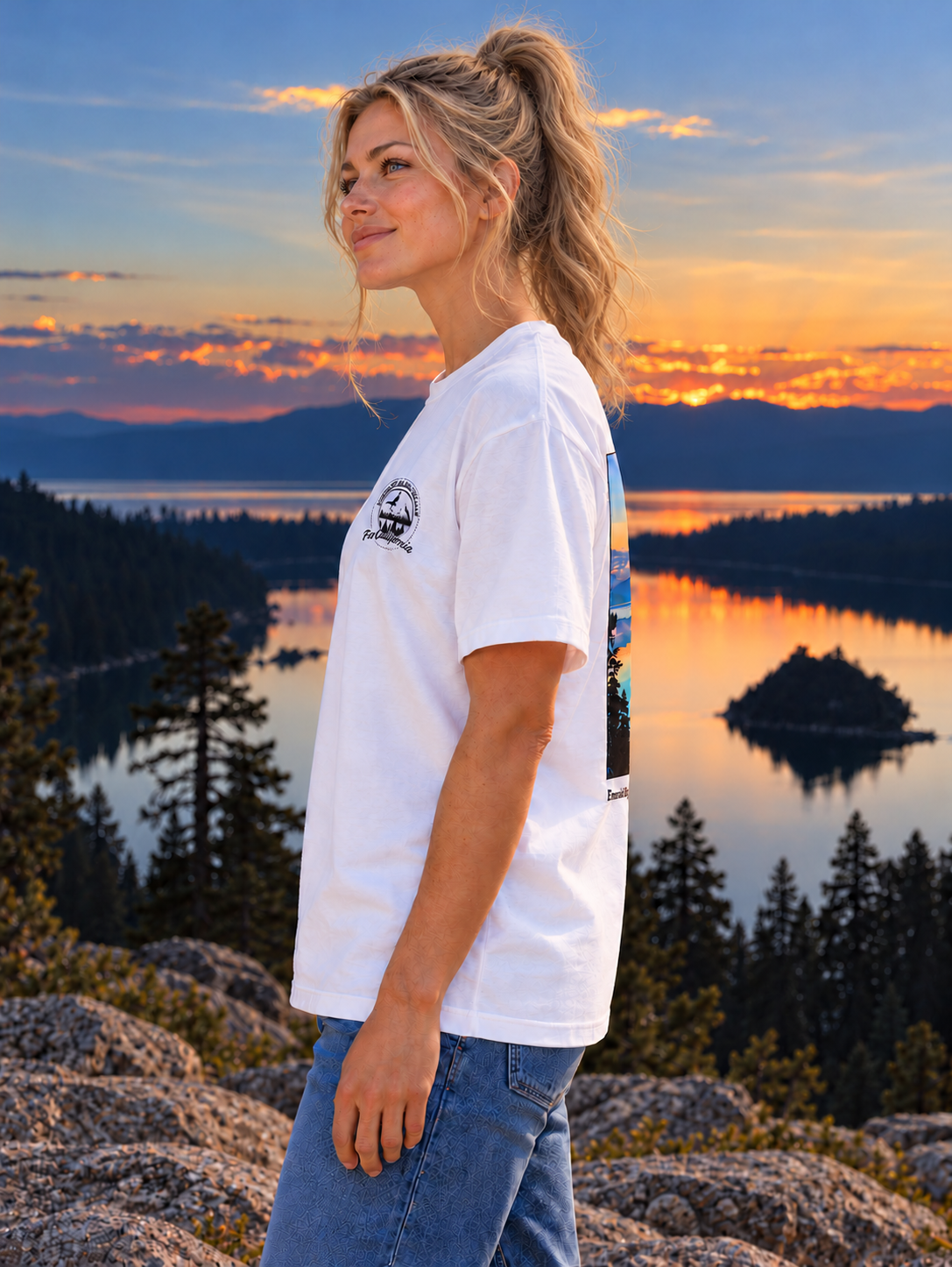 Emerald Bay Graphic T-Shirt  Lake Tahoe Scene